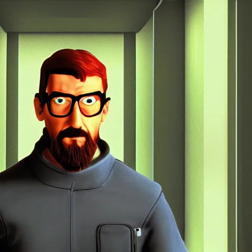 Image similar to Gordon Freeman in the Windows XP wallpaper