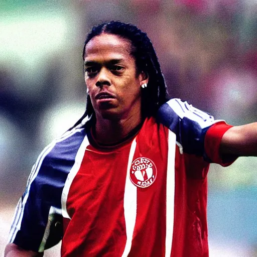 Image similar to photograph, Ronaldinho playing for AFC Ajax Amserdam