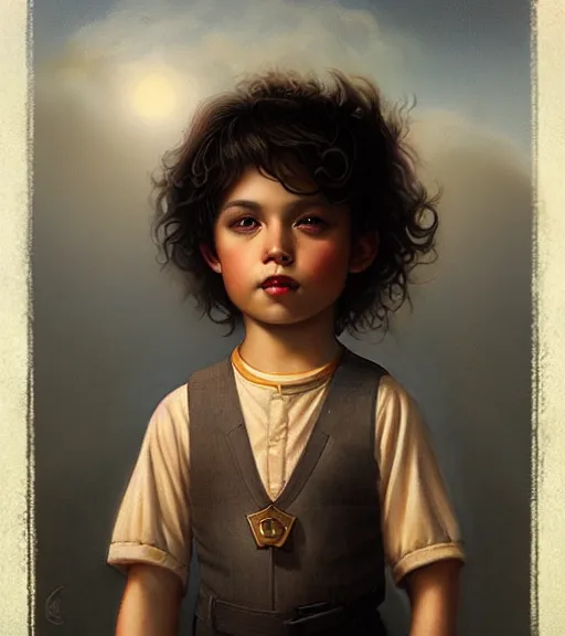 Image similar to Portrait of a Magical Latino Boy, by Tom Bagshaw and Manuel Sanjulian