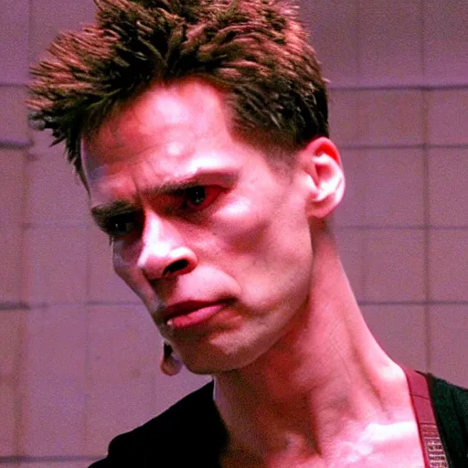 Image similar to Live Action Still of Jerma in Fight Club, real life, hyperrealistic, ultra realistic, realistic, highly detailed, epic, HD quality, 8k resolution, body and headshot, film still