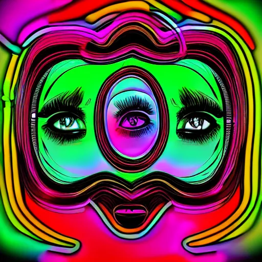 Image similar to do not be jealous of my boogie, glam, neon, digital art