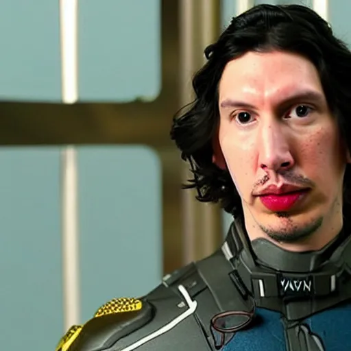 Prompt: adam driver in avatar as a navi