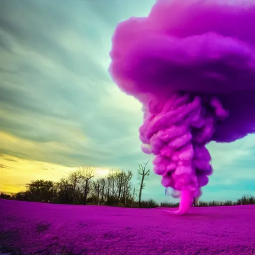 Image similar to a cotton candy tornado