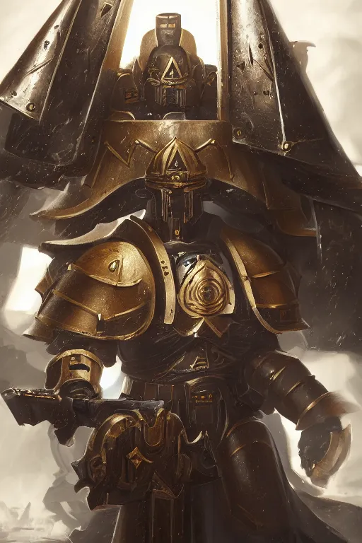 Image similar to armor portrait heros warhammer 4 0 k horus heresy fanart - the primarchs emperor by johannes helgeson animated with vfx concept artist & illustrator global illumination ray tracing hdr fanart arstation zbrush central hardmesh 8 k octane renderer comics stylized