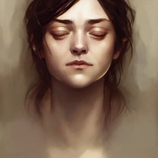 Prompt: Portrait of sleeping arya stark, elegant, digital painting, highly detailed, fantasy, artstation, concept art, smooth, sharp focus, illustration, art by artgerm and greg rutkowski and alphonse mucha