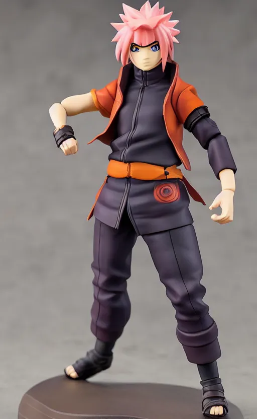 Prompt: toy design, action figure of naruto, short hair, hair down, 2 0 2 2 anime style, anime figure, collection product, studio photo, inspired by good smile company, 1 2 0 mm, photo taken by professional photographer, trending on facebook, anime character anatomy, high resolution