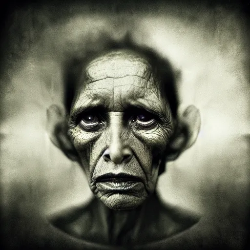 Prompt: portrait of an extraterrestrial by lee jeffries