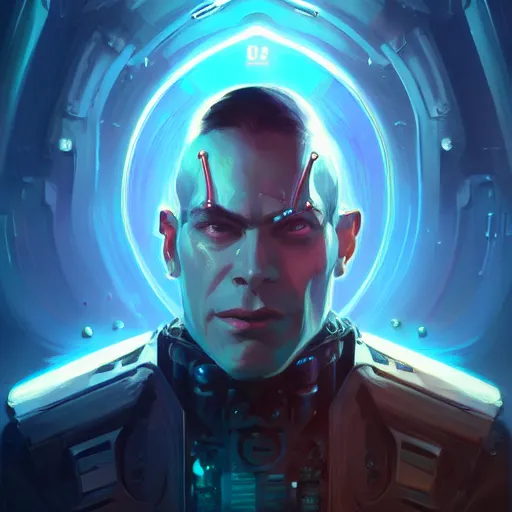 Image similar to a portrait of Ben Shapiro, cybernetic pinhead, cyberpunk concept art by pete mohrbacher and wlop and artgerm and josan gonzales, digital art, highly detailed, intricate, sci-fi, sharp focus, Trending on Artstation HQ, deviantart, unreal engine 5, 4K UHD image