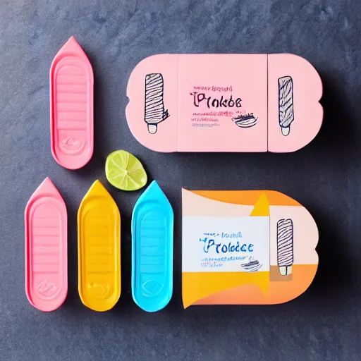 Image similar to yummy yummy popsicles product box design