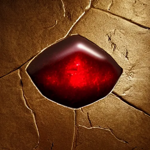 Prompt: The crimson stone of alchemy, smooth, photorealistic, 8k, cinematic lighitng, fine detail,