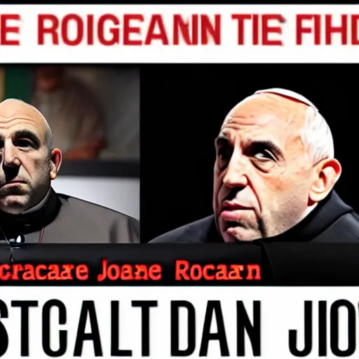 Prompt: Joe Rogan podcast with the Pope as guest