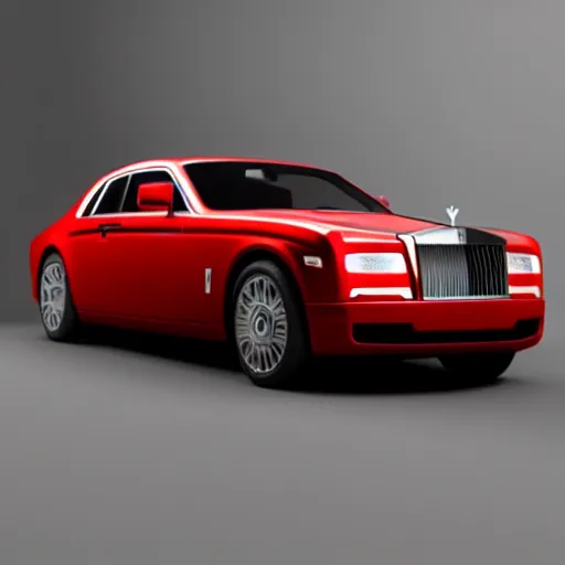 Image similar to a rolls - royce sports model. aggressive lines. ferrari - like. lamborghini - like. 3 d render. cinema 4 d