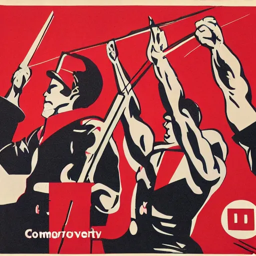 Image similar to communist avengers, constructivism,