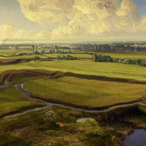 Prompt: Dutch landscape, photorealistic, 8K, detailed, clogs
