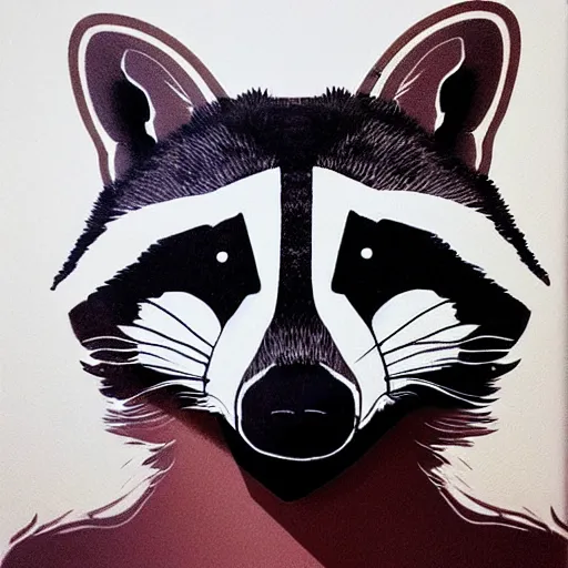 Image similar to “portrait of racoon in the style of metamask with laser eyes”