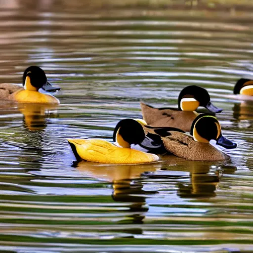 Image similar to 7 different colored ducks