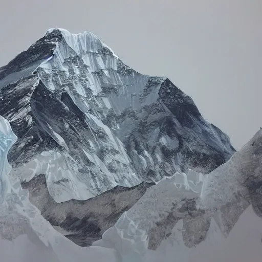 Image similar to everest in the style of john blanche