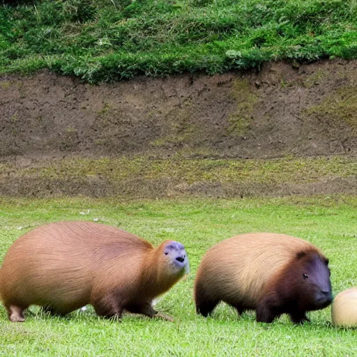 Niedlicher Capybara-rhythmische Ballon