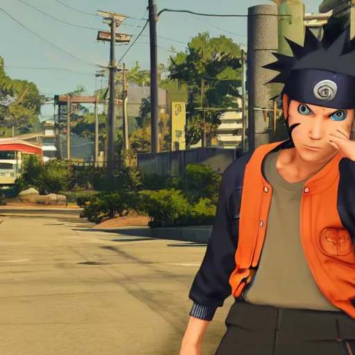 Prompt: Naruto in GTA V, highly detailed, soft lighting 8k resolution