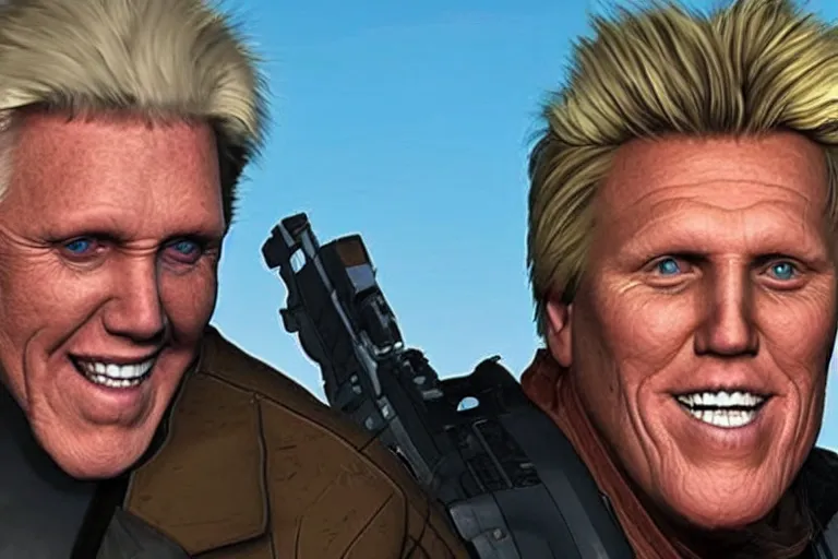 Prompt: gary busey in apex legends