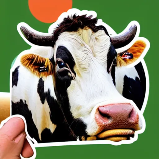 Image similar to cow stickerpack