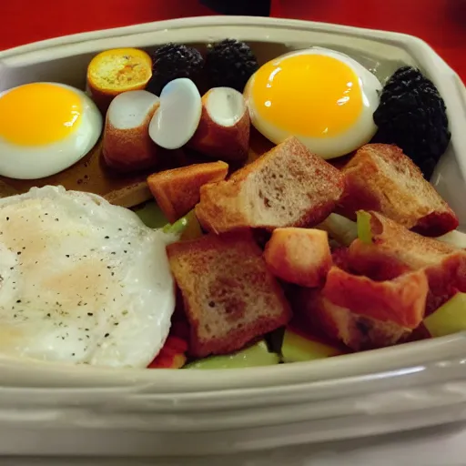 Prompt: a new breakfast good item