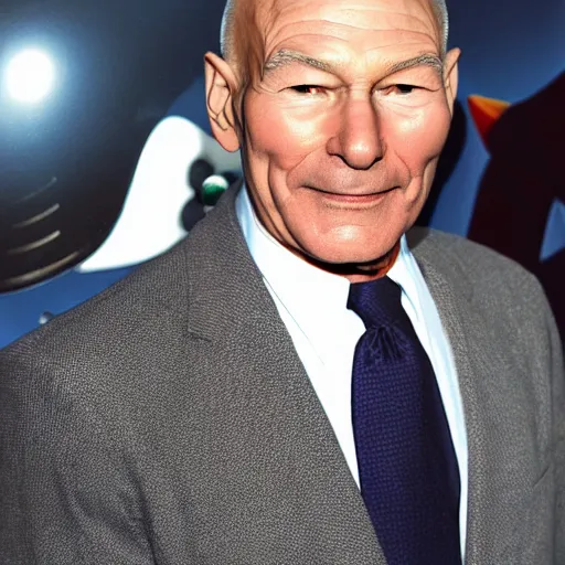 Image similar to patrick stewart as the real buzz lightyear