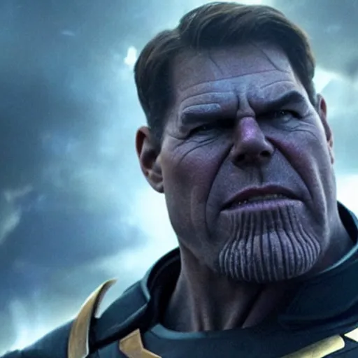 Image similar to tom cruise as thanos