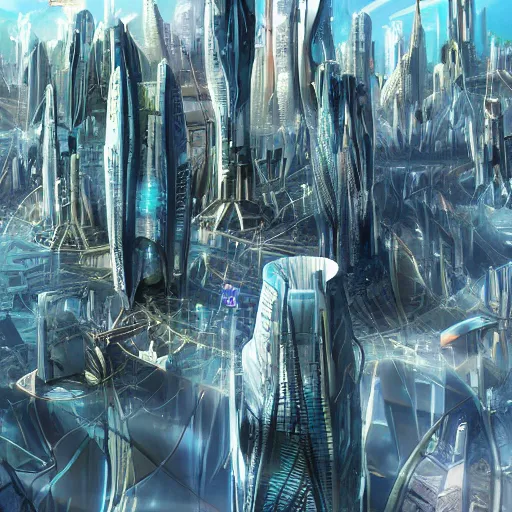 Prompt: futuristic city from 2050