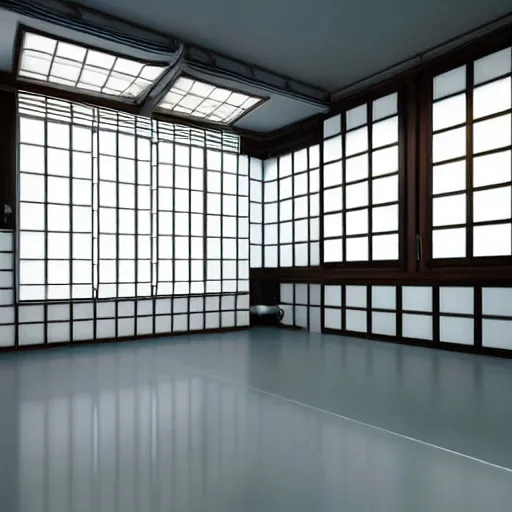 Prompt: still photo of a japanese plant room, highly detailed, photorealistic portrait, bright studio setting, studio lighting, crisp quality and light reflections, unreal engine 5 quality render