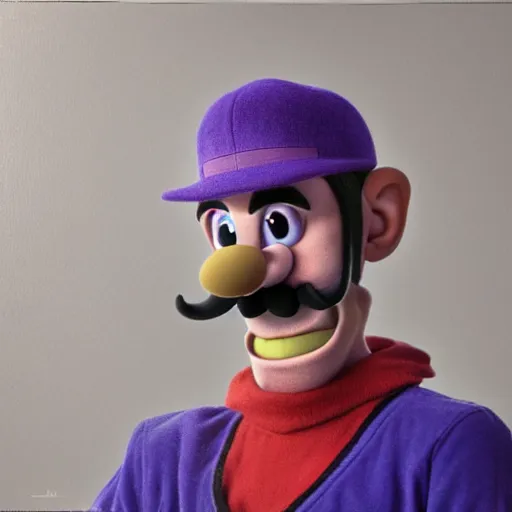 Prompt: stunning award winning hyperrealistic hdr 8 k highly detailed portrait photo of waluigi as a real human