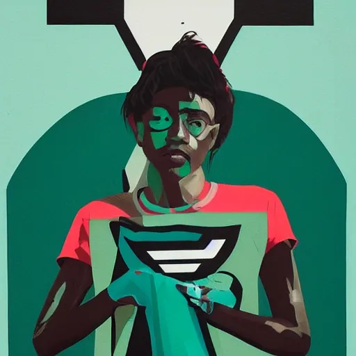 Image similar to Nike x Adidas Profile Picture by Sachin Teng, asymmetrical, Organic Painting , Matte Painting, geometric shapes, hard edges, graffiti, street art,:2 by Sachin Teng:4