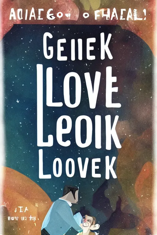 Prompt: geek love book cover