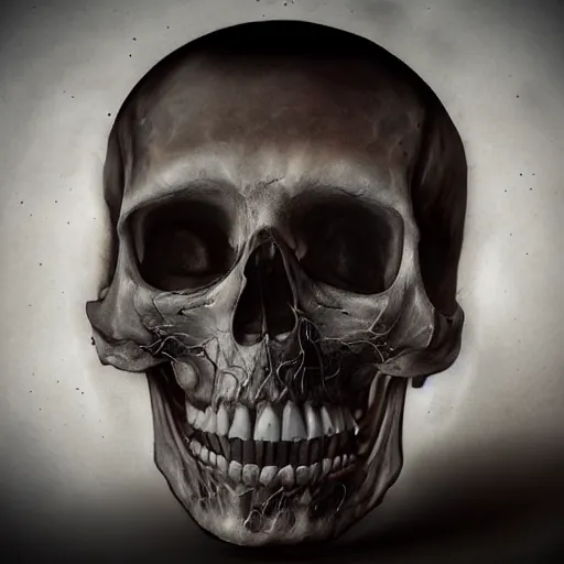 Image similar to 💀, hyper realistic, HD, HQ, photo realistic