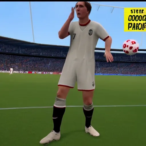 Prompt: Screenshot of Steve coogans Alan partridge in Fifa 22