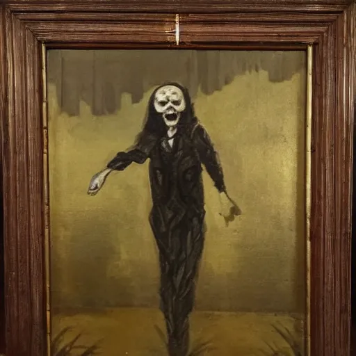 Image similar to a scary framed painting