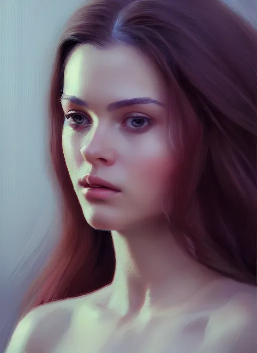Prompt: portrait of a gorgeous young woman in the style of stefan kostic, artstation, concept art, realistic photo, sharp focus, 8k high definition, insanely detailed, intricate, elegant