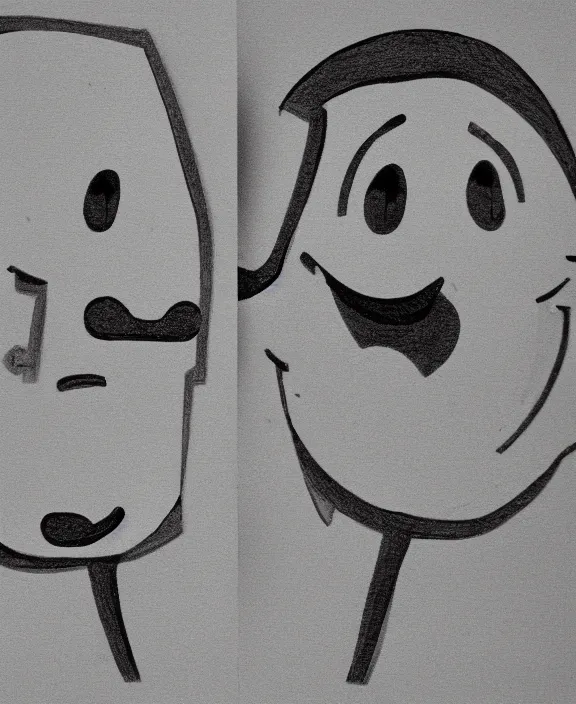 Image similar to two cartoon character faces by gavin mccarthy