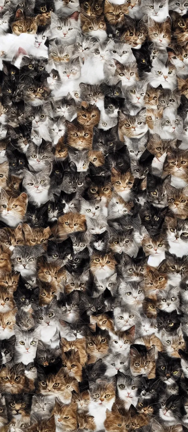 Image similar to tornado made of cats