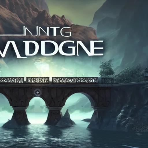 Prompt: gorgeous bridge name out of books, unreal engine, stunning detail, hd, trending