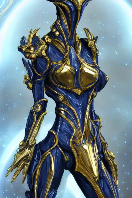 Image similar to intricate high detailed elegant beautiful stunning quality galactic giantess hot female warframe anthro mecha female dragon goddess, gold body, sleek metal ears, sleek eyes, smooth blue skin, sleek gold armor, bigger than galaxy, epic proportions, epic scale, epic size, warframe destiny, furry, dragon art, goddess, giantess, furaffinity, octane