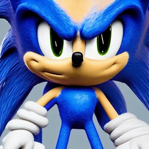 Image similar to sonic the hedgehog as john wick