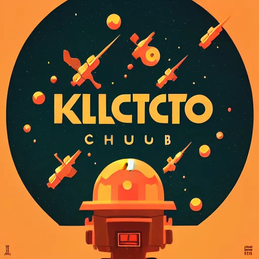 Prompt: minimalist logo icon for a comedy club spaceship, victo ngai, kilian eng, lois van baarle, behance, beeple, artstation