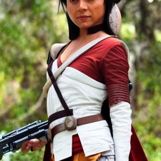Image similar to Ashoka Tano, Star Wars character, togruta female ::