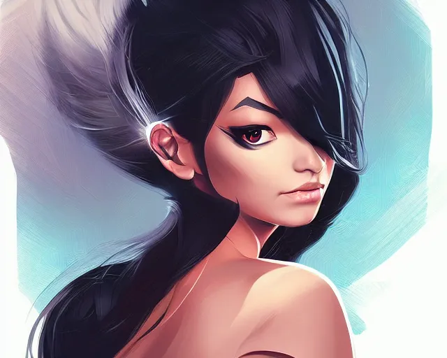 Prompt: striking, a simple vector based illustration, by ross tran, artgerm