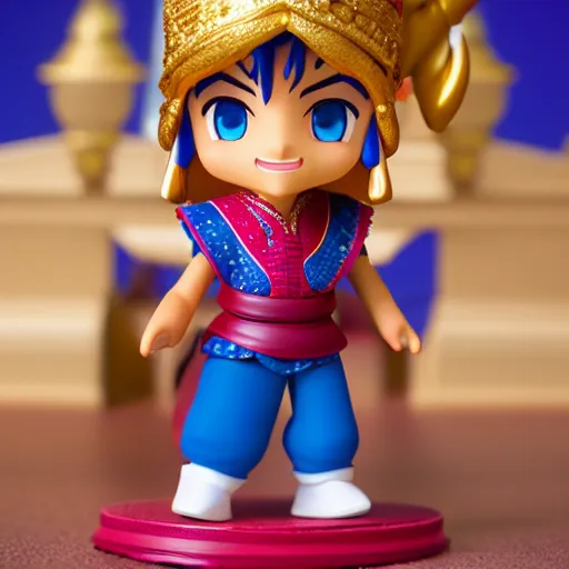 Prompt: aladdin as nendoroid, 8 k hd dof, kodak film,