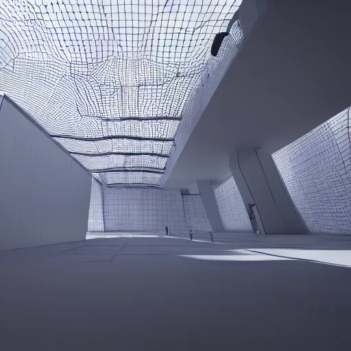 Image similar to minimal 3 d indoor structure, atmospheric lighting, octane render 8 k, detailed, ultra high details, cinematic composition