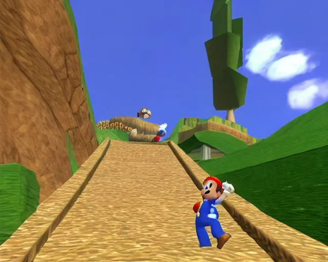 Prompt: jesus christ the redeemer super mario 6 4 level, screenshot from super mario 6 4