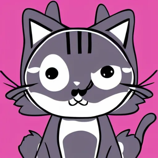 Prompt: Kawaii Cat, vector illustration, high resolution, best selling.