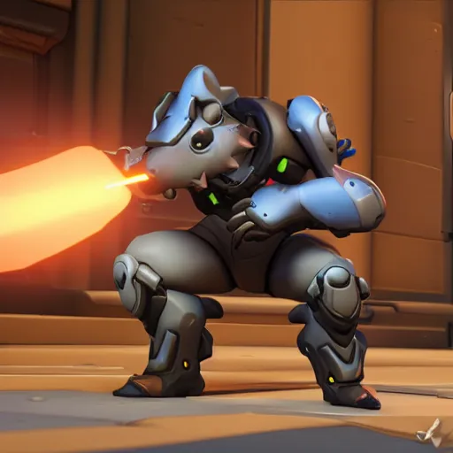 Prompt: the newest overwatch character is a rat, 3 5 mm photography, highly detailed, cinematic lighting